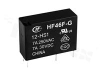 Medium Power Mini Sealed Slim Relay Form 1A (1n/o) 7mm Contact Spacing 5VDC 125 Ohm Coil 7A 250VAC/30VDC (277VAC/30VDC Max.) Withstands10KV Impulse [HF46F-G-5-HS1T]