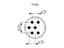 Circular Connector M23 Signal Female Crimp Insert and 6 Pole, for 2mm Contacts - 20A @ 630VAC Max. [7003906102]