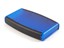 ABS Enclosure with Battery Door 147x89x24mm Soft Side Translucent Blue [1553DTBUBKBAT]