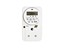 Digital 7 Day Programmable Plug-In Timer 3Pin Socket 3500W 16A, Built-In Rechargeable Battery, IEC 60730 Safety Standard, 8 Group Programmable, Ideal for Household use, 220~240VAC [TOP TDT7]