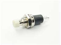 Miniature Push Button Switch • Momentary • Form : SPST-0-(1) • 3A-125 VAC • Solder-Lug • White-Button • Round Actuator • PTM [R18-29A3 WHITE]