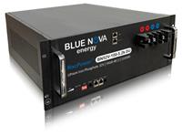 Blue Nova Lithium Iron Phosphate (LiFePO4) Rechargeable Battery 48V 100A 5.2KW, OPV Range:46.0V~56.2VDC, 5.2KW, 100AH, Charge Current: 60A, Discharge Current: 100A, Discharged @ 100% Dod, Min: 6000 Cycles, Short Circuit Protection, {442x520x178mm} 55kg [BATT 48V100 LI-ION BLN-DU]