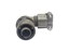 Circular Connector MIL-VG95234 Rev Bayonet Lock Cable End Plug 3 Pole #16 Solder Contacts Male 13A 500VAC/700VDC with Right Angled Cable Clamp [CA3108E-10SL-3PB]