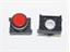 Push Button Actuator Switch Illuminated Latching • Red Flush Lens • Black 30mm Bezel [P301LR]