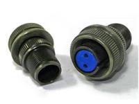 Circular Connector MIL-DTL-5015 Style Screw Lock Cable End Plug Environmental IP65 With Cable Clamp 2 Poles #16 Contacts Female Soldier 13A 500VAC/700VDC (XY3106A12S-3S)(97-3106A-12S-3S) [MS3106F-12S-3S]