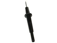Test Probe - Black - Stainless Steel Needle Tip with Protective cap - 4mm Con. CATII 10A/1KVAC [XY-PRUF2400E-BLK]