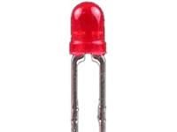 3mm Round Bi-Polar LED Lamp • Red - IV= 20mcd • Red - IV= 20mcd • Red Diffused Lens [L-937IID]