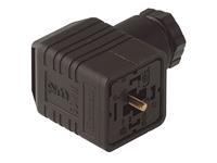 Valve Connector - Cube Female DIN43650-A - 3 Pole + Earth 16A 250VAC/VDC PG11 IP65 4 - 11mm OD Cable Entry BLACK (932545200) [GDMW3011DF BK]