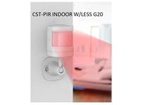 Indoor Wireless PIR, SMD Technology, Uses 3V Lithium CR2450, Standby Current <15uA Alarm Current 25mA, Detection Range, 6-12M/110° [CST-PIR INDOOR W/LESS G20]