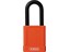 ABUS Industrial Safety Padlock Orange, Aluminium Body, Width:40mm, Shackle Diameter:7mm, High Precision 6 Pin Cylinder, RH6, Vertical Clearance:38mm, Locking Type:Key, Depth:20mm, Height:90mm, Intrinsically Safe, Key Retaining, Weight:110g [ABUS PADLOCK 74/40 ORG]
