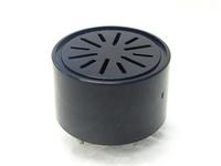 Magnetic Buzzer Round • Black • 12VDC • 10mA • 80dB / 30cm • Pin • 3000Hz • φ22mm x 12.5mm • Single Tone [B9-12VDC PCB]