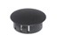 Hole Plug Snap In OD=28,4mm Panel Hole = 25,4mm Height = 11mm Nylon 66(UL) Flame Class: 94V-2 Black [M25]