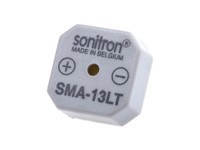 Sonitron Buzzer 82 dB(A), 3KHz (+/- 15%), 1.5 to 15 Voltage, 11.6mA [SMA-13LT-P7.5]