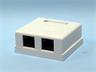 Wall Mount CAT 5E Dual Data Outlet Modular Socket Box [NY-CAT5D TAC BOX]