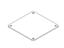 IP66 14 Gauge Cover Plate Accessory for Type 4X Wireway Enclosure in 4x4 cm size [1487CHSS]