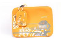 13 inch Laptop sleeve with free camera case in Orange colour and Durable Neoprene Rubber Material [PMT SLEEVESET130R]