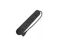 Multiplug Adaptor 10Way 5X16A 4X5A 1XSCHUKO 30CM IEC 10A C14 Cord Black [MULTIPLUG CM08]
