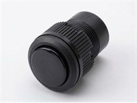 Push Button Actuator Non-Illuminated Momentary • Black Raised Button • Black 30mm Bezel [PB302MK]