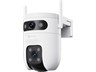 EZVIZ Smart Pan & Tilt WiFi Camera Dual Lens 2k (3mp+3mp) , Top Lens:2.8mm , Bottom Lens:6mm , 40m IR , 1/3”CMOS , 3D DNR/WDR , H.265 , WPA-PASK/WPA2-PSK , 1xRJ45 10/100mbs , Ai-powered Human/Shape Detection , Colour Night Vision , WiFi6 , Psu:12v1.5a [EZVIZ CS-C9C-R105-8H33WFL]
