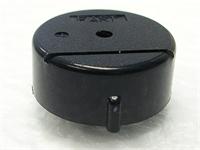 Piezo Buzzer Round • Black • 12VDC • 15mA • 80dB / 30cm • Pin • 3000Hz • φ24mm x 10mm • Single Tone [PKB24SPC-3601 MOD]