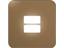 VETi Cover Frame - Two module horizontal (Bronze) (Black Trim) [VB6213BZ]