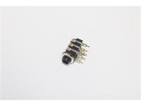 Stereo , Panel-Mount PCB 6.35mm Ø Audio Socket • Plastic with Switch N/C [MAB155]