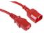 Power Extention Cable IEC C13 Female - C14 Male 2m Red [PWR EXT CAB IEC C13F-C14M 2M RD]