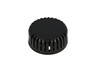 ABS Plastic Miniature Enclosure - Snap-Fit / Wall-Mount Round 45x20mm Vented IP30 - Black [1551V11BK]