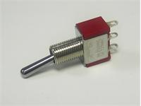 Miniature Toggle Switch • Form : SPDT-1-N-(1) • 5A-120 VAC • Solder-Lug • Standard-Lever Actuator [8013A]