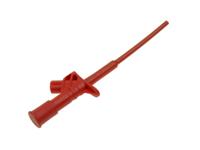 Safety Flexible Test 'Grabber' - 4mm Con. CATIII 10A/1KVAC- Red [XY-KLEPS2600E-RED]