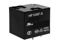 Miniature High Power Relay, Form 1C, VCoil= 48V DC, IMax Switching= 10A , RCoil= 2.56kΩ, PCB, in Vertical Case [HF105F-5-048DT-1ZS]