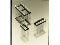 Open Frame DIL Pin Header • 24 way • 3-Level Wrappost • Gold Plated [153-10-624-00-1]