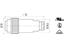 6 way Male Cylindrical Cable Connector with Screw Lock and Cable Clamp and Pole 6+PE [99-4217-00-07]