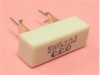 Wire Wound Cement Resistor • 5W • 0.33Ω • ±5% • Radial-YA, Size 27x9.5mm [CRYA5W 0R33 5%]