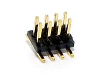 8 way 1.27mm PCB SMD DIL Pin Header with Locating Peg and Gold plated pins [506080]