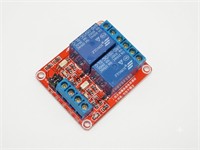 2 Channel Relay Module 5V, Maximum Load: AC 250V / 10A, DC 30V / 10A; The Module Supports High Or Low Level Triggered Current, Set By Jumper. Module Size: 50mm * 26mm * 18.5mm (L * W * H) [BDD RELAY BOARD 2CH 5V RED H/L]