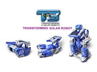Solar Robot . Transforms Into Three Fun , Futuristic, and Unique Forms, A Classic Robot , a Scorpion , and a Tank. [EK- TRANSFORMER SOLAR ROBOT T3]