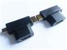 Adaptor HDMI-Female to HDMI(Micro)-Male + HDMI(Mini)-Male T-Shape Gold Plated Contacts in Black [ADAPTOR HDMI F/MINI +MICRO T]