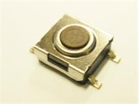 Tactile Switch • Form : 1A - SPST (NO) • 50mA-12VDC • 160gf • SMD • Brown • Case Size : 6x6mm , Height :13mm ,Lever : 0.75mm [DTSMW66N-V-B]