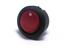 Round Rocker Switch • Form : SPDT-1-1 • 6A-250 VAC • Solder Tag • Ø20mm • Red Round Actuator • Marking : • [MR2120-R6BR]