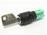 Ø18mm Round Key Switch Alternative IP65 • V type 90° two Inlet • Solder • 2P [K1800L2SV2-65]
