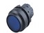 Push Button Actuator Illuminated Momentary • Blue Lens • Black 30mm High Bezel [P304MB]