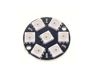 7-Bit WS2812 5050 RGB LED Ring Module 23 mm (0.9 inches) [HKD WS2812 NEOPIXEL RING-7 LED]