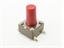 Tactile Switch • Form : 1A - SPST (NO)/4Termn • 50mA-12VDC • 260gf • SMD • Red • Case Size : 6x6 ,Height : 9.5, Lever : 6mm [DTSM65R]
