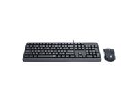 Redragon Wired Keyboard & Mouse Combo, High-Precision Optical Sensor With 1200DPI, USB2.0, 3 Button Mouse With Scroll Wheel, Anti-Ghosting Keys For Smooth Key Presses, Wired Connection With Plug & Play USB Connectivity, Black, 482g [RGN-BS7092]