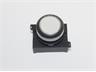 Push Button Actuator Switch Illuminated Momentary • White Flush Lens • Black 30mm Bezel [P301MW]