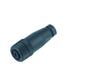 Circular Connector M12 A COD Cable Female Straight. Plastic 4 Pole Screw Term PG9 Cable Entry (Black Housing) [99-0430-10-04]