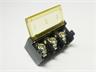 10mm Barrier Terminal Block Closed Top • 3 way • 20A – 300V • Straight Pins • Black [XY950-3P-C]