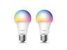 TP-LINK Tapo Smart WiFi Light Bulb Multicolour E27 8.3W, Colour Temp Range: 2500-6500K, 806 Lumens, Dimmable via APP & Voice Only, WiFi Frequency:2.4GHz IEEE 802.11b/g/n , 15000 Switching Cycles, Light Beam Angle 220°, Lifetime:25000 HRS,220~240VAC [TP-LINK TAPO L530E-2PACK]