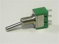 Midget Toggle Switch • Form : SPDT-1-1 • 3A-125 VAC • Solder-Lug [MS550A]